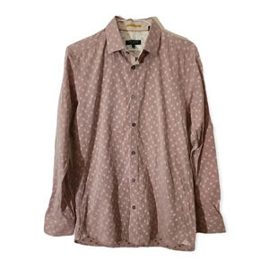Ted Baker | Dusty Rose Dobby Button Down Shirt Sz 2